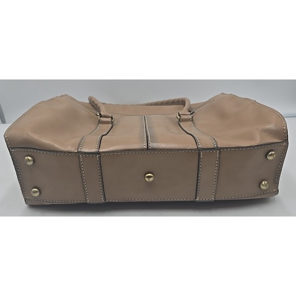 Patricia Nash Vienna Suede Satchel‎ Italian Leather Heritage Biscuit Hand Bag - Picture 14 of 15